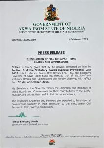 Press release dissolving boards and commissions - Straightnews