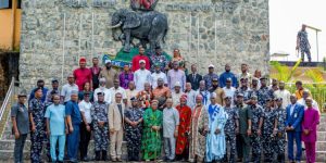 Stakeholders at a meeting with CP Mohammed Azare in Uyo - Straightnews