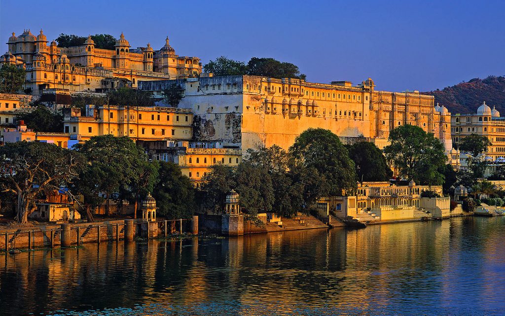 A Tourist Landmark - Lake Pichola - in the Indian State of Rajasthan.