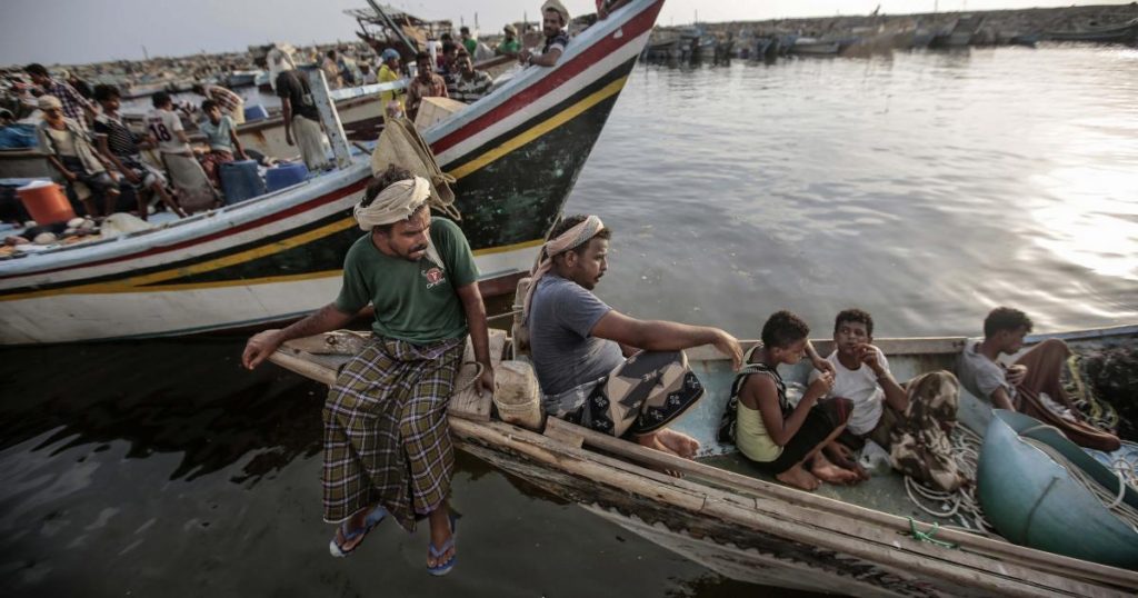 Yemeni fishing boats