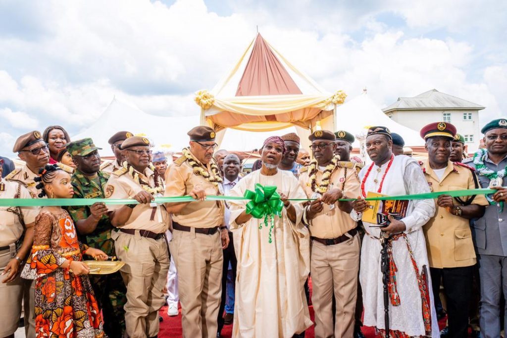 Rauf Aregbesola inaugurating the office