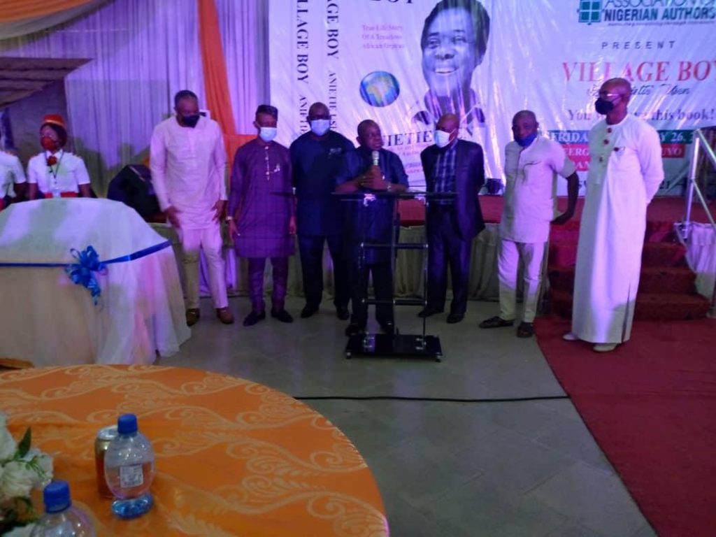 Dignitaries at the book launch including Ray Ekpu (3rd right) straightnews