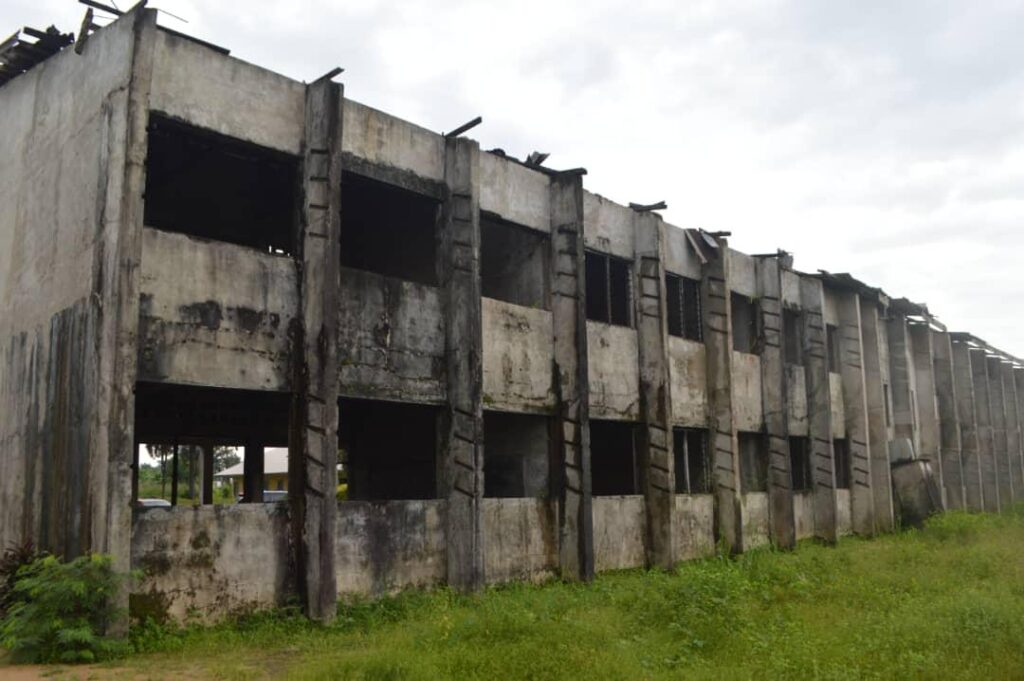 Backview of St. Theresa's Secondary School, Edem Ekpat straightnews