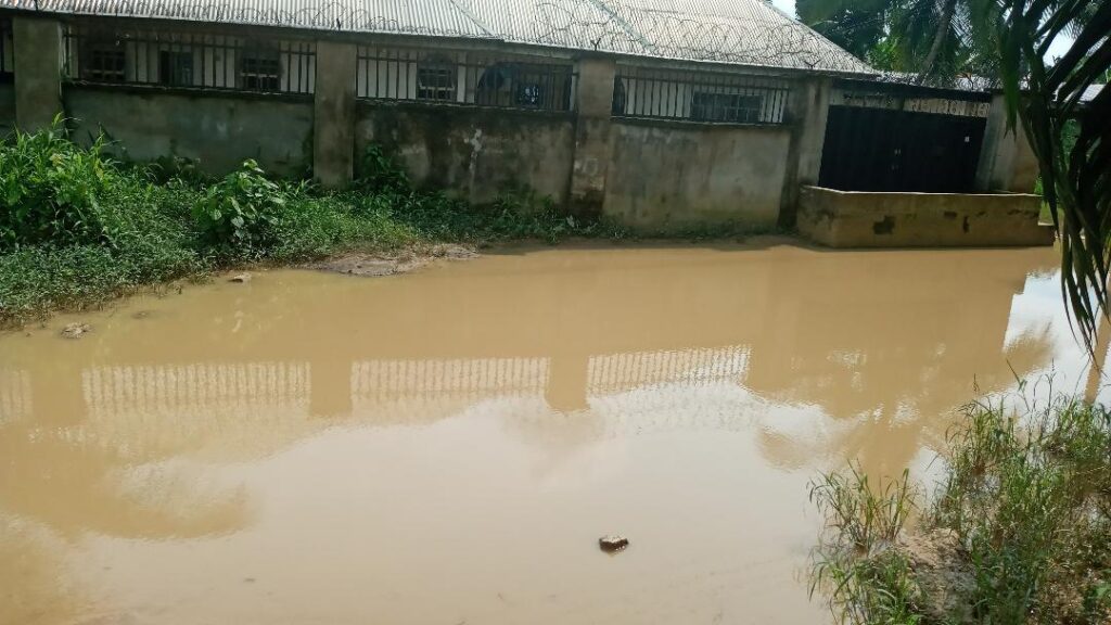 Flood-hit area in Afaha Ikot Obio Nkan straightnews