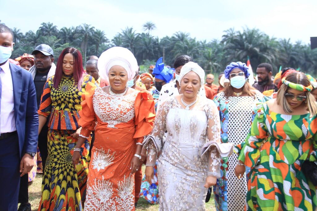 Dr. Charity Ido, Mrs Martha Udom Emmanuel leading the troupe straightnews