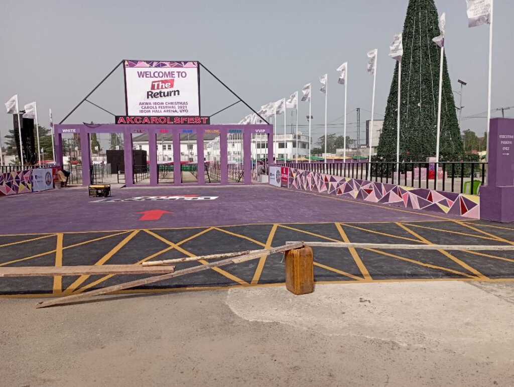 Entrance to Ibom Hall Arena, Uyo - Straightnews