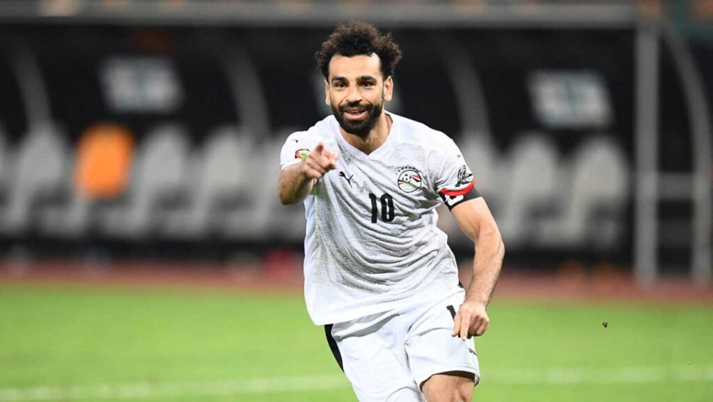 Mohammed Salah celebrating his decisive goal- Straightnews