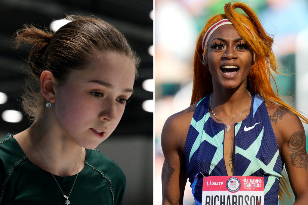 Sha'Carri Richardson, American track and field sprinter, sees double standard in clearance of banned Kamila Valieva, Russian skater - Straightnews