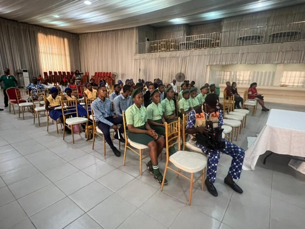 Students from the participating schools during the 2022 World Book/Copyright Day marked in Uyo- Straightnews