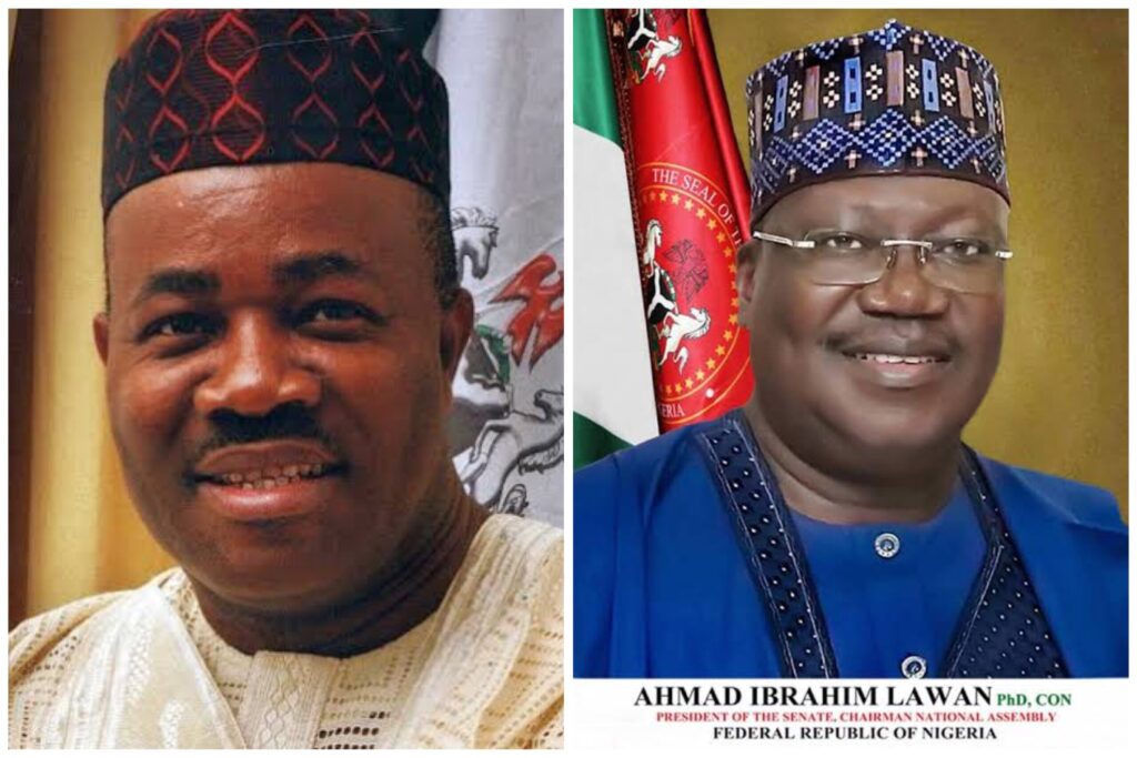 Senator Godswill Akpabio, Senator Ibrahim Lawan - Straightnews