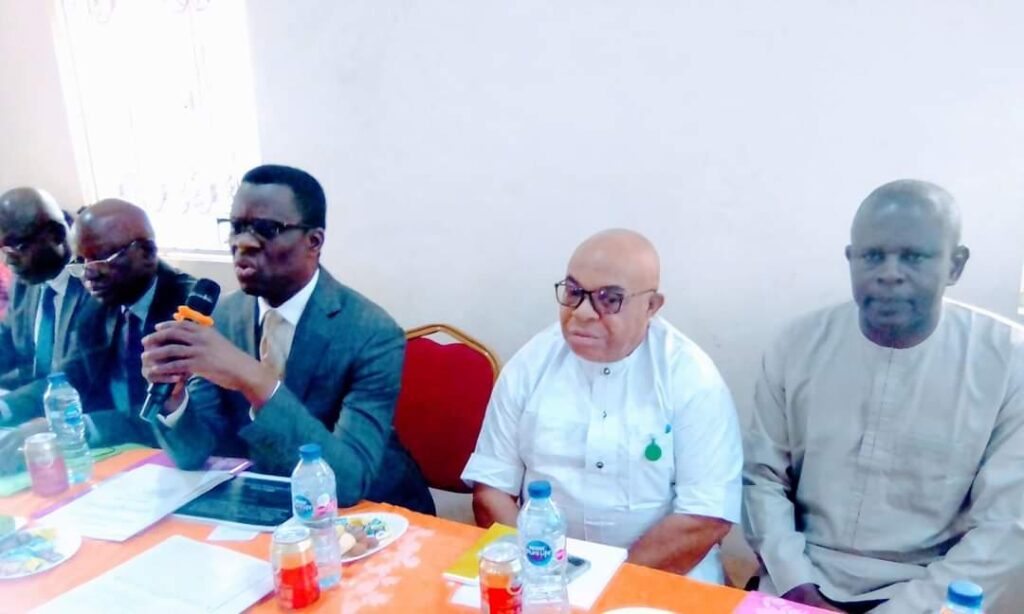 Mike Igini, Akwa Ibom Resident Electoral Commissioner (3rd from right)- straightnews