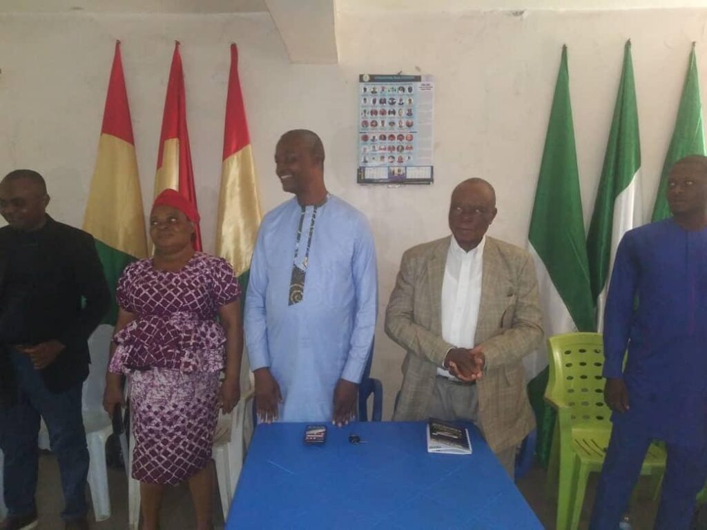 Mr. Daniel King Ebong (middle), his wife on his right while Ambassador Samuel Ekpa is flanked by his left- Straightnews