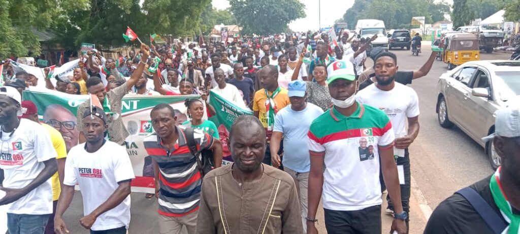 One million march by traders, youths and supporters in Nasarawa State for Peter Obi- straightnews