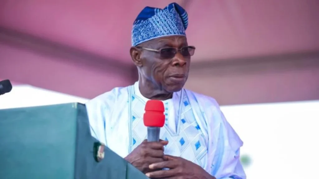 Nigeria's ex-President Olusegun Obasanjo, speaking- Straightnews