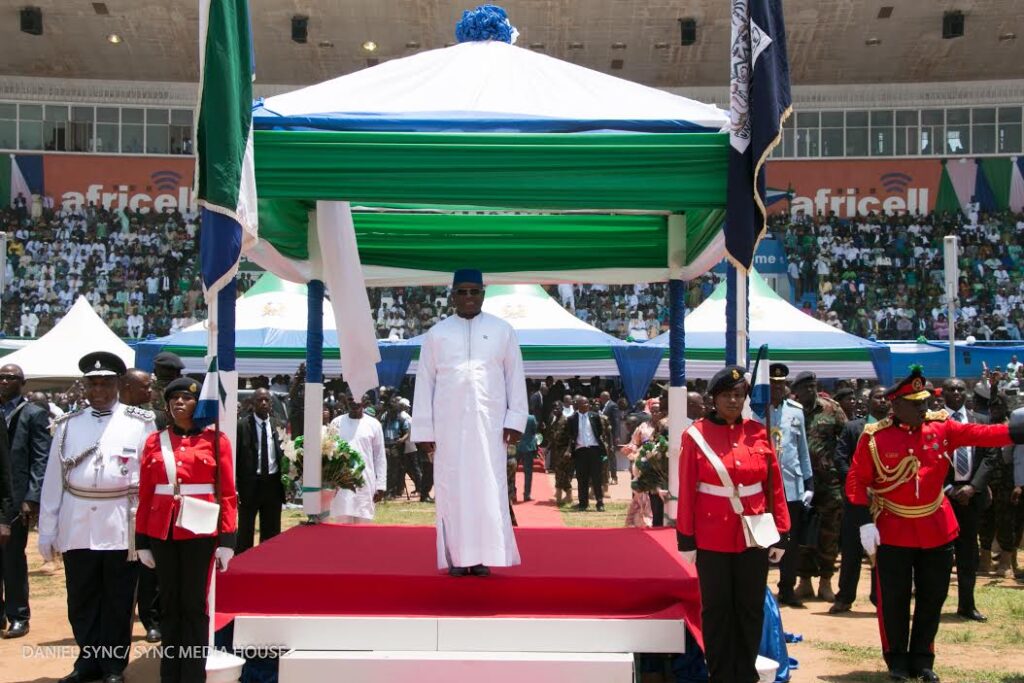 Dr Julius Maada Bio sworn in as Sierra Leonean President - Straightnews