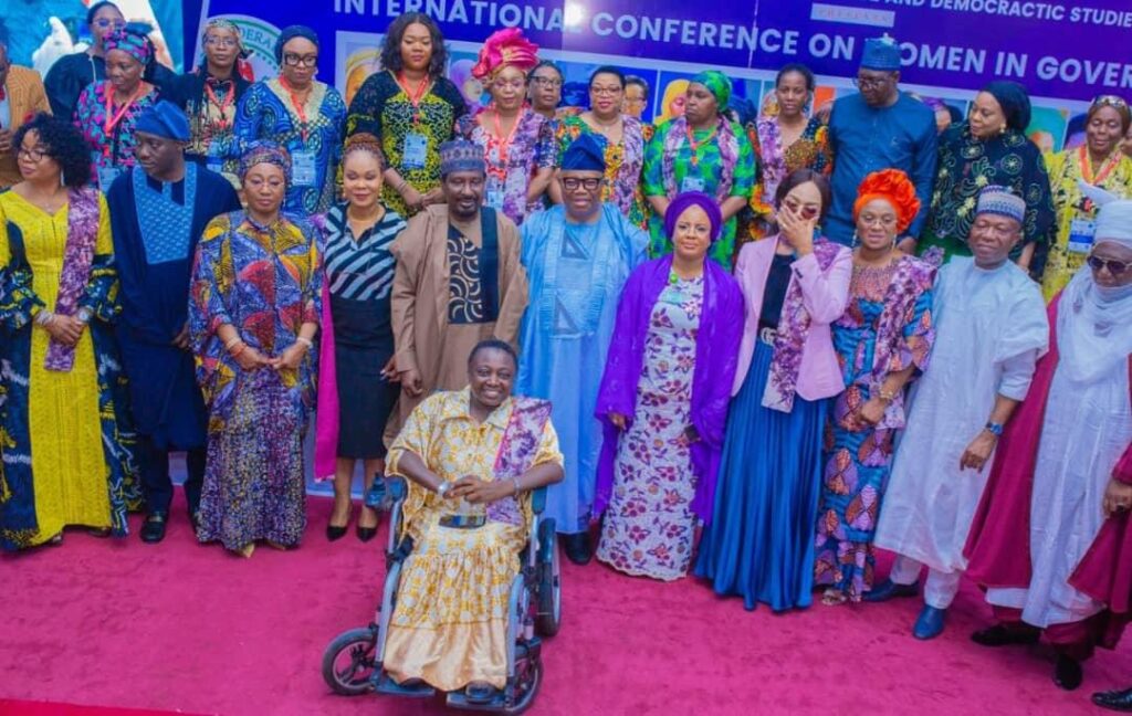 Akpabio, and the women at the conference in Abuja - Straightnews