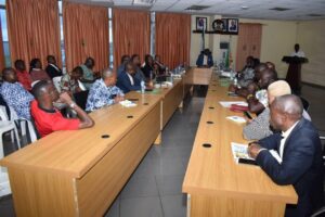 A cross section of journalists during the AKIRS briefing - Straightnews