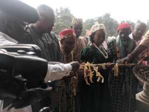 Akuku (Engr) Amos Daniel Akpan, Paramount Ruler, Ukanafun LGA inaugurated the project - straightnews