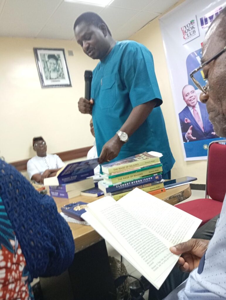 Femi Adesina presenting his book: Working with Buhari at Uyo Book Club - straightnews