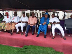 Prof. Sunday Etukudoh, the presenter of the paper (2nd to the right in blue agbada) at the occasion - Straightnews
