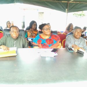 Prof Etim Udoessien (Left), Dr (Mrs) Cecilia Udoessien (middle), Pastor Nicholas Ekarika (right) at the Dat of African Child event in Uyo - Straightnews