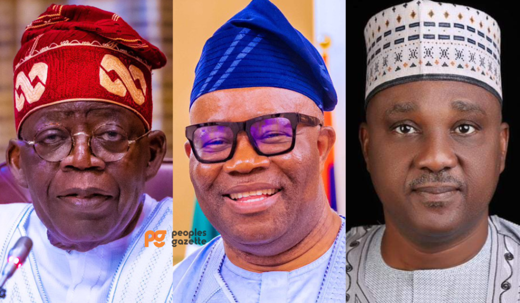 President Tinubu, Sen. Godswill Akpabio, Speaker Abass - Straightnews