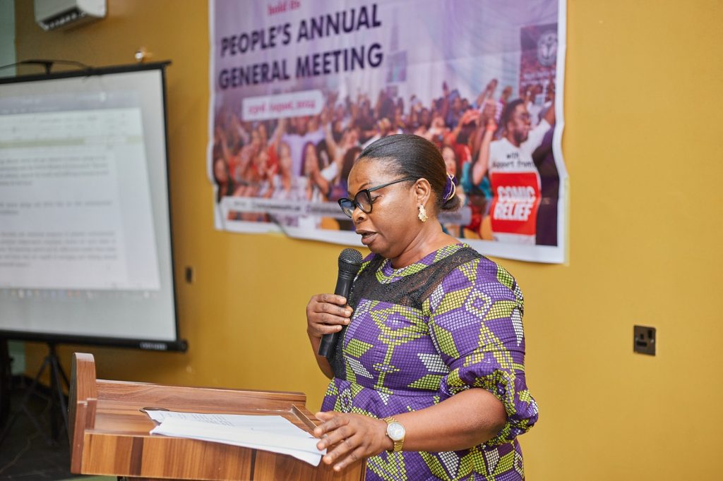 Helen Ekpe presenting a keynote address at the event - Straightnews