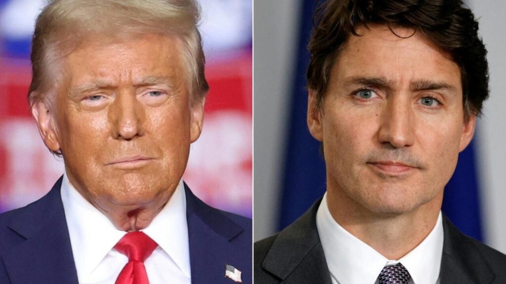 United States President-elect Donald Trump and Justin Trudeau,ex- Canadian Prime Minister - Straightnews