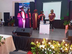 Lady Helen Eno-Obareki standing right during unveiling of the magazine - Straightnews