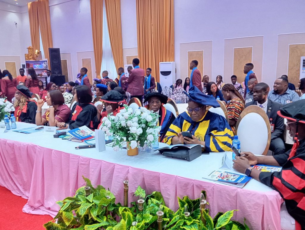 First Lady’s Coordinator Hails King’s Kids Schools for inculcating academic excellence Members of the High table at King's Kids graduation/prize giving ceremony - Straightnews