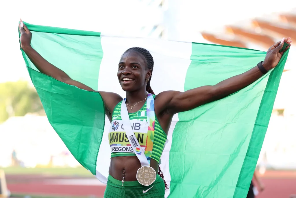 obi Amusan wins silver at World Athletics Championships - Straightnews