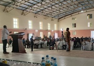 Mr. Mkposong Asuquo delivering a speech at the occasion - Straightnews