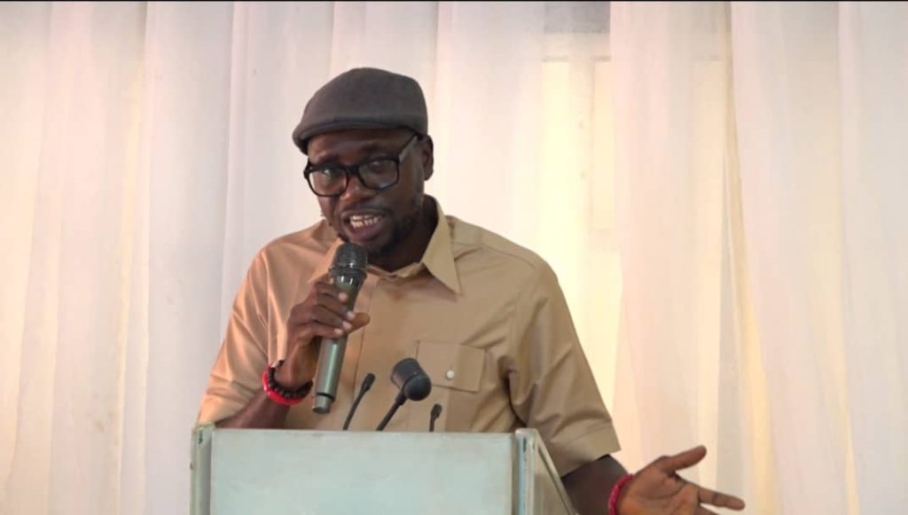 Otuekong Franklyn Isong presenting the paper during the public hearing at House of Assembly - Straightnews