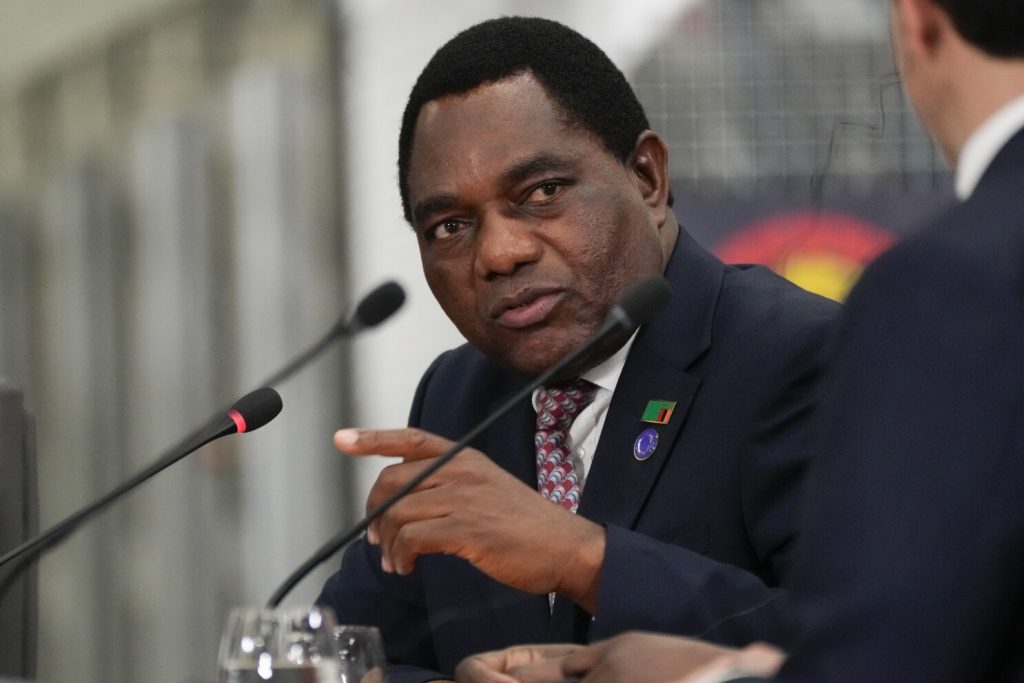 Zambian President Hakainde Hichilema- Straightnews