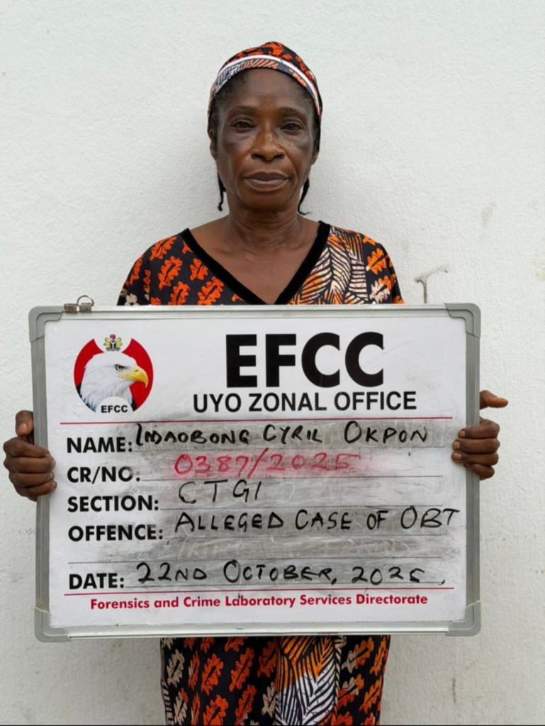 Mrs Imaobong Okpong in EFCC Custody- Straightnews