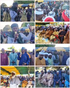 The bandits and leaders in Katsina during the peace meeting - Straightnews