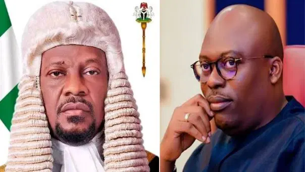 Rivers Assembly Resumes Another Impeachment Battle Against Gov Fubara Speaker Martins Amaewhule and Gov Sim Fubara - Straightnews