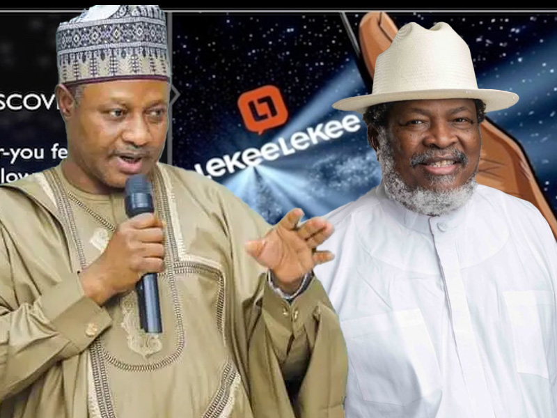 Gov Sani Hails Obaigbena On LekeeLekee App Launch Gov Sani and Nduka Obaigbena - Straightnews