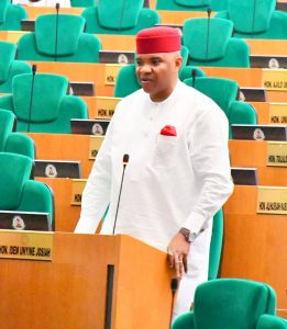 Rt. Hon. Unyime Idem speaking during the plenary - Straightnews