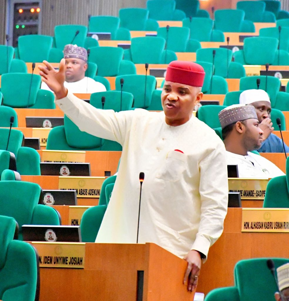 Dr. Unyime Idem speaking during plenary at House of Representatives - Straightnews