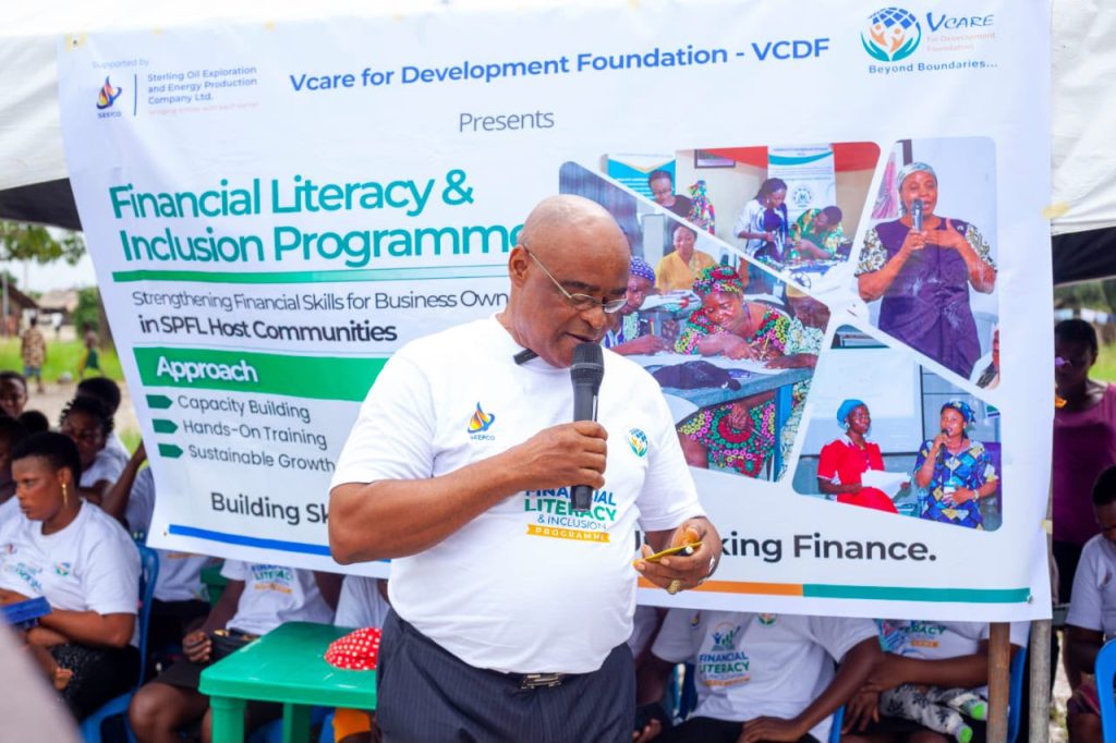 SEEPCO, VCDF Equip Eastern Obolo women with Vocational Skills and Financial Literacy One of the resource persons at the training - Straightnews