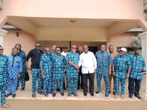 ANPA members and Ikot Ekpene Chairman, Mr. Nkom - Straightnews