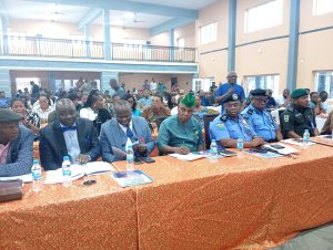 A cross section of some resource persons and participants at the NUJ symposium - Straightnews