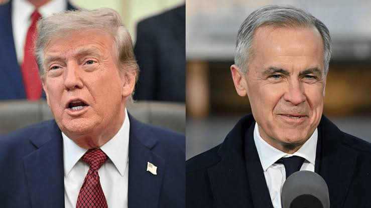 Canadian PM Carney Dares Trump: Lake Ontario Remains, not Lake America US President Trump and Canadian PM Carney - Straightnews