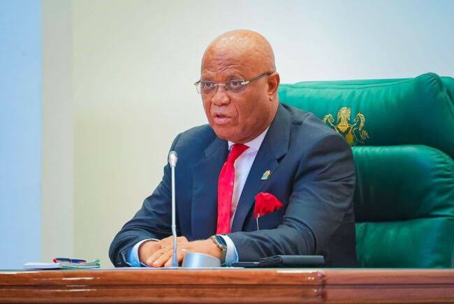 Gov Eno Felicitates Umoh on Swearing-in as SAN Alongside 67 Others Gov Umo Eno - Straightnews